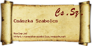 Császka Szabolcs névjegykártya