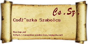 Császka Szabolcs névjegykártya